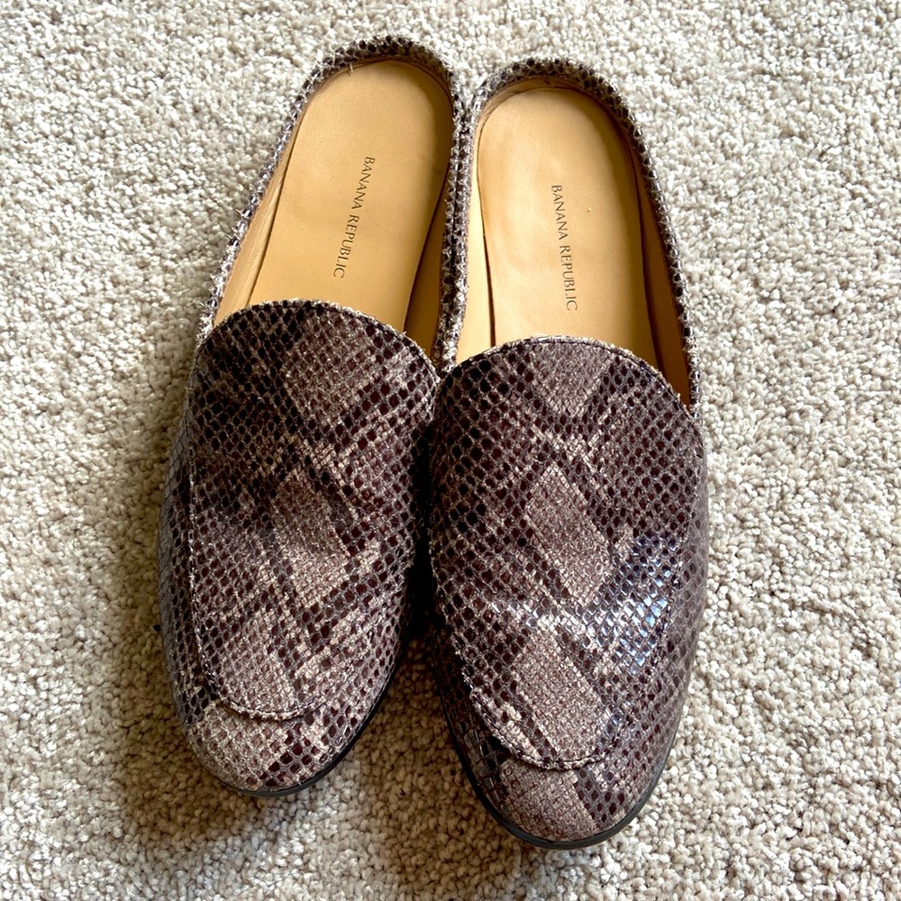 Banana Republic backless loafers